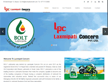 Tablet Screenshot of laxmipaticoncern.com